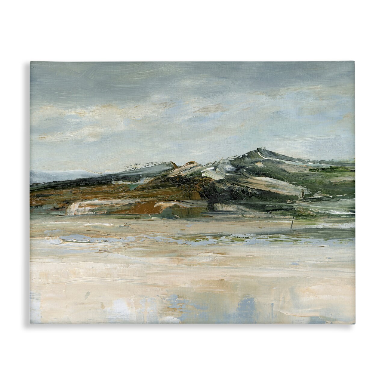 Stupell Industries Neutral Brushed Desert Mountain Canvas By Ethan Harper